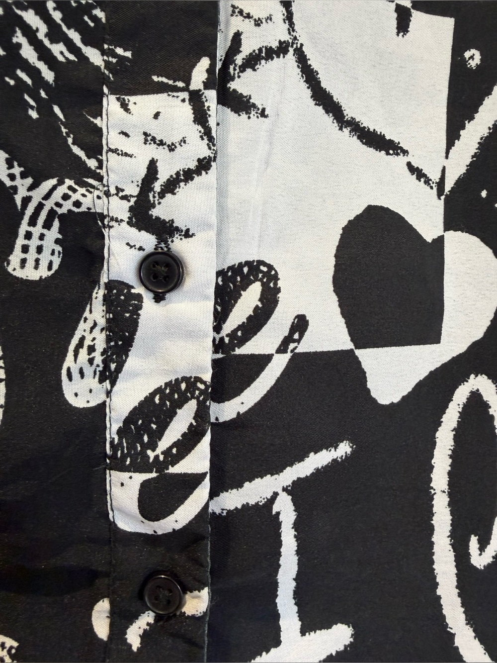 Live 4 Truth Paris Print Button Front Shirt Dress Duster L - Picture 3 of 7